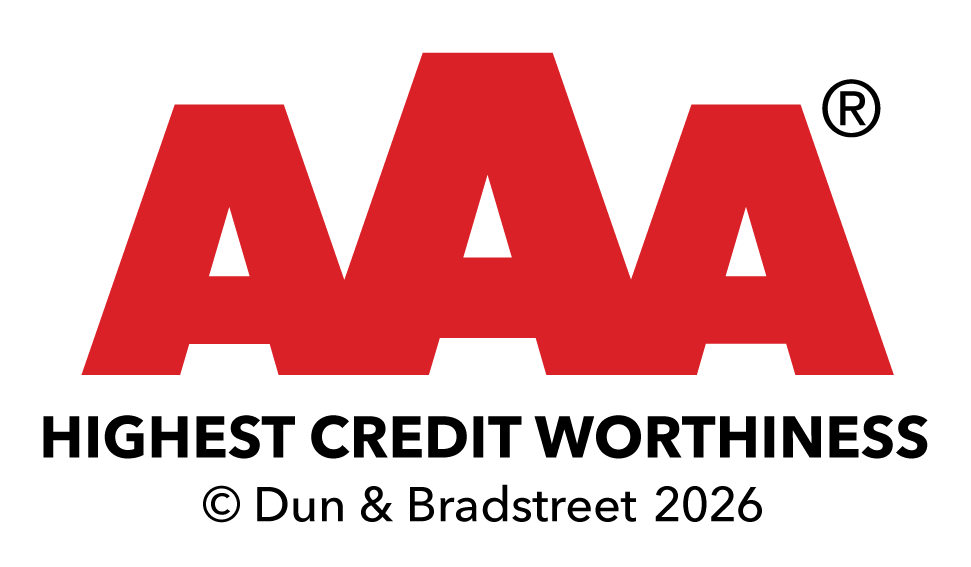AAA Credit Worthiness 2026 by Dun & Bradstreet.