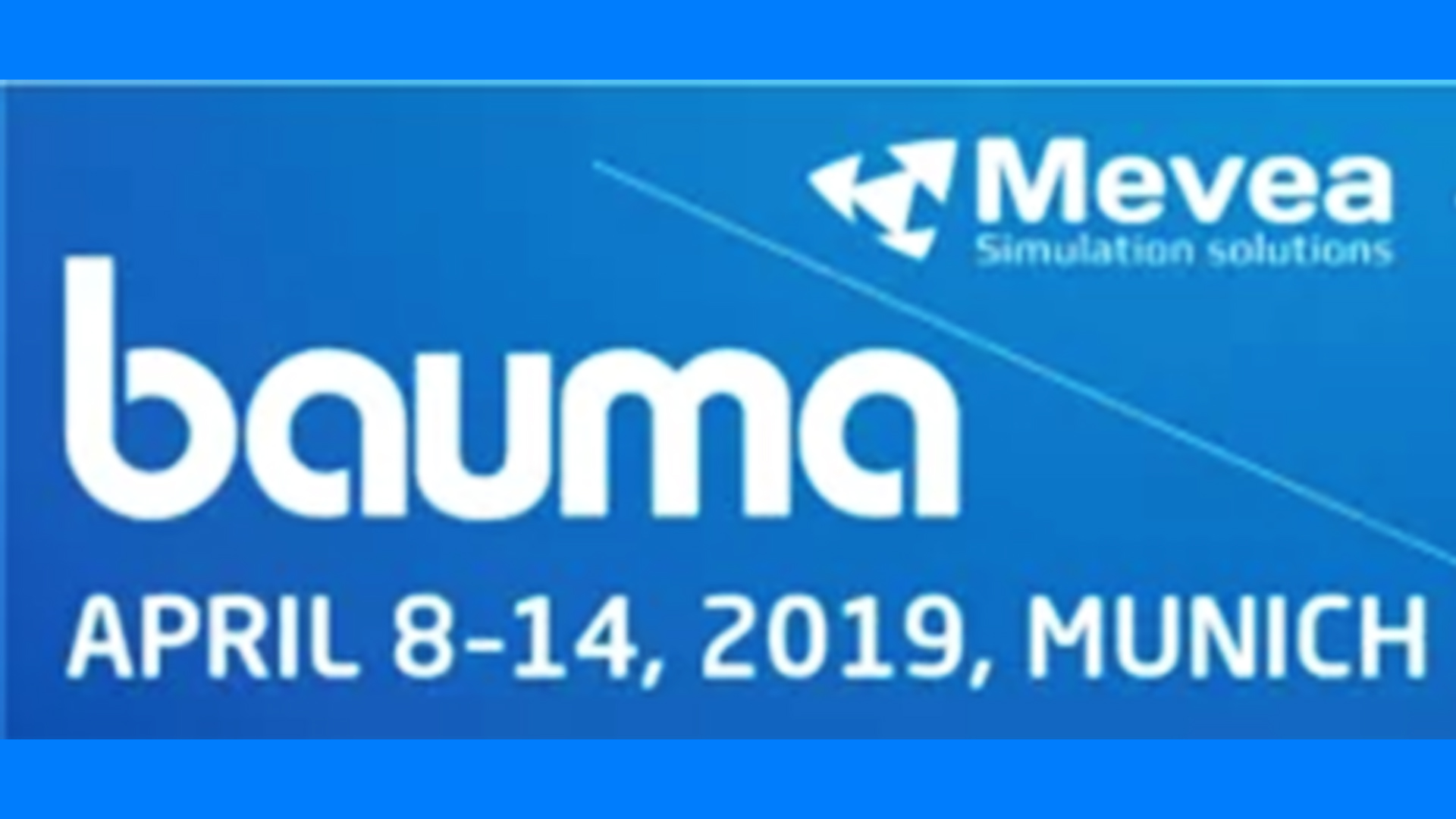 Bauma 2019 banner.