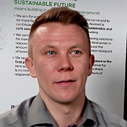 Harri Sonninen, Global Product Manager, Training Solutions & New Technology, Normet.