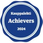 Kauppalehti Achievers 2024 certification.