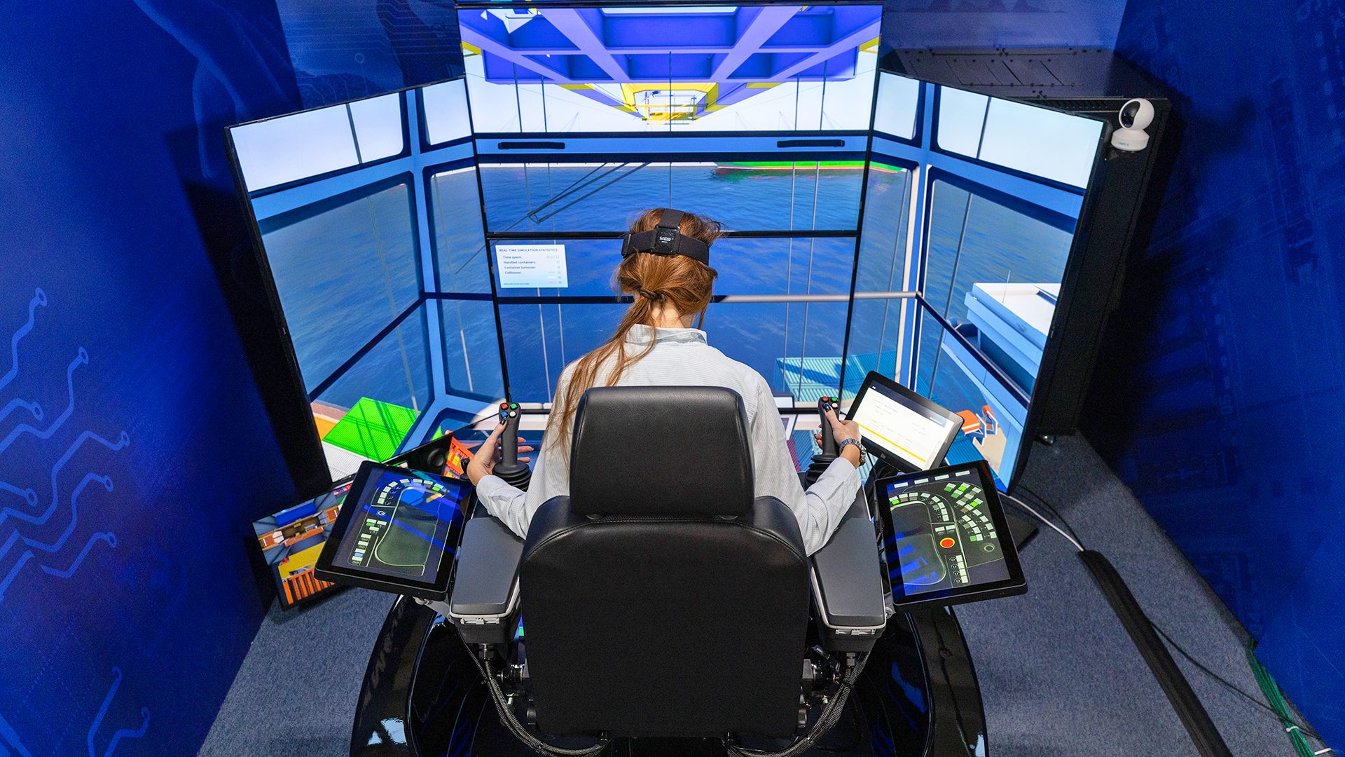 Mevea Pro Crane Simulator Platform.