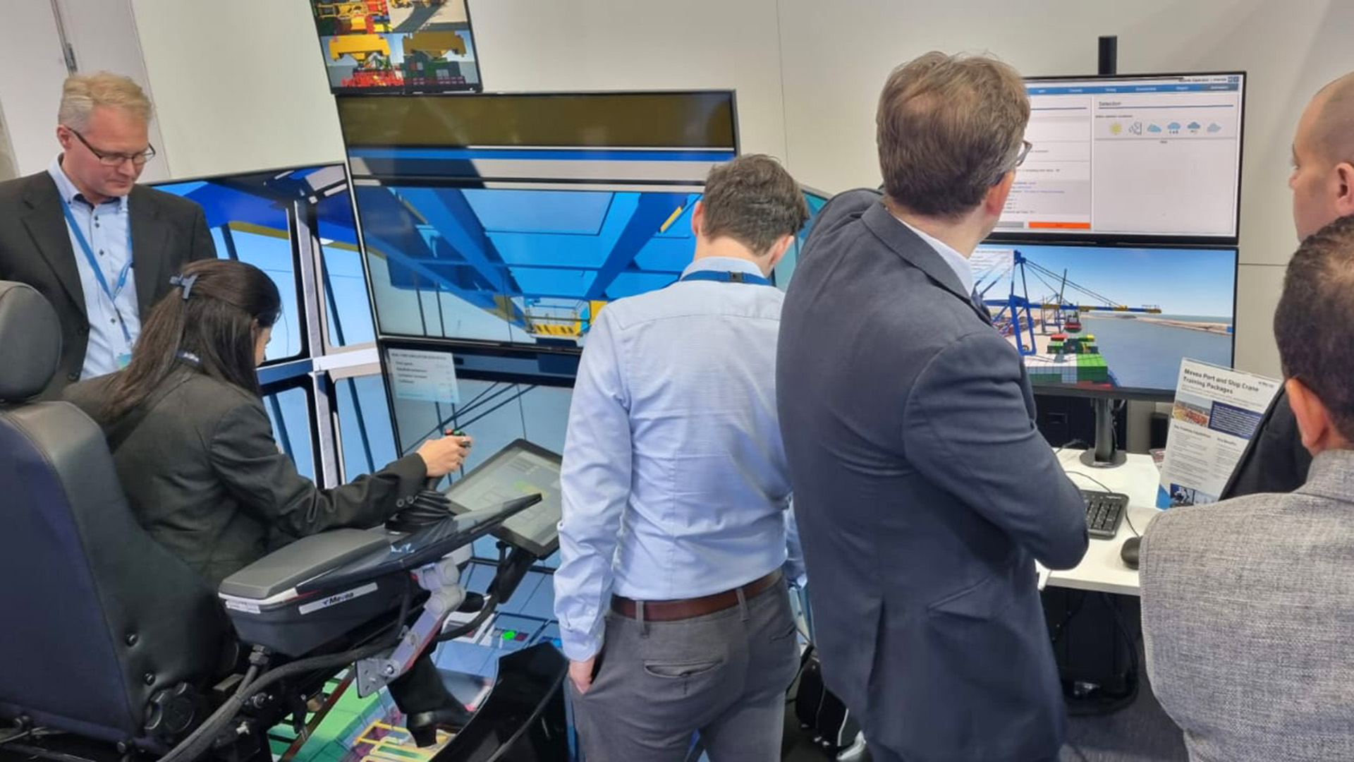 Crowded Mevea stand at TOC Europe 2024.
