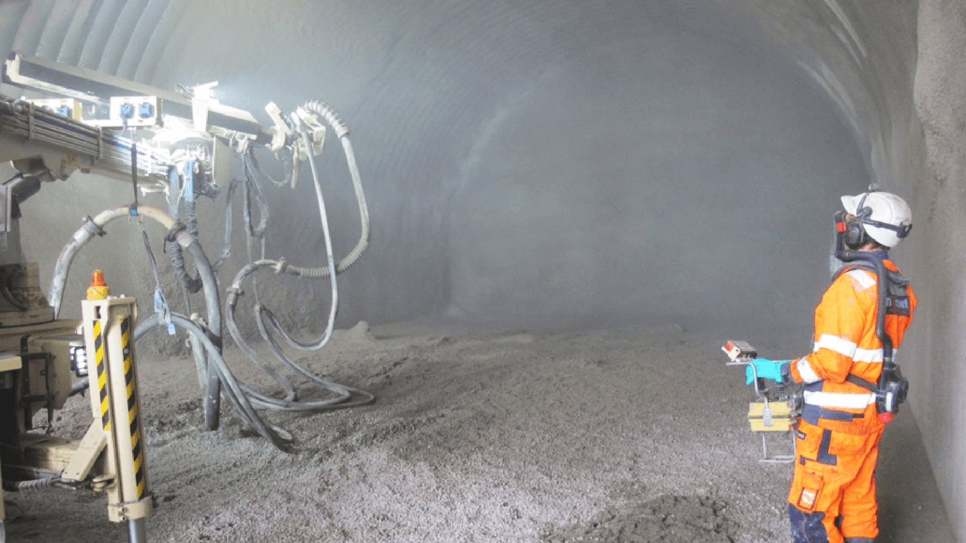 Normet in underground mining and tunneling operation.