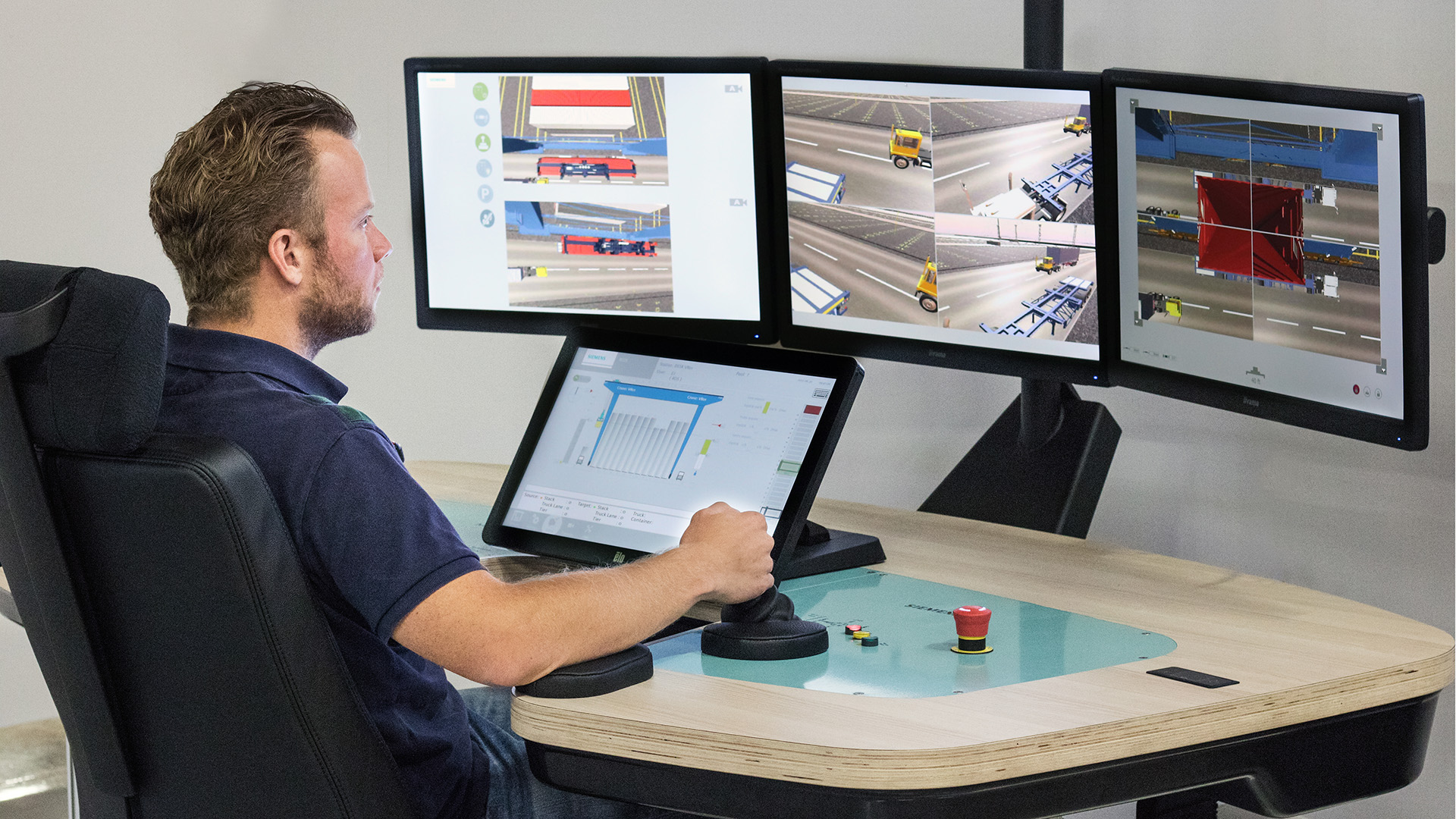 Siemen's SIMOCRANE Remote Control Systems (RCOS) station.
