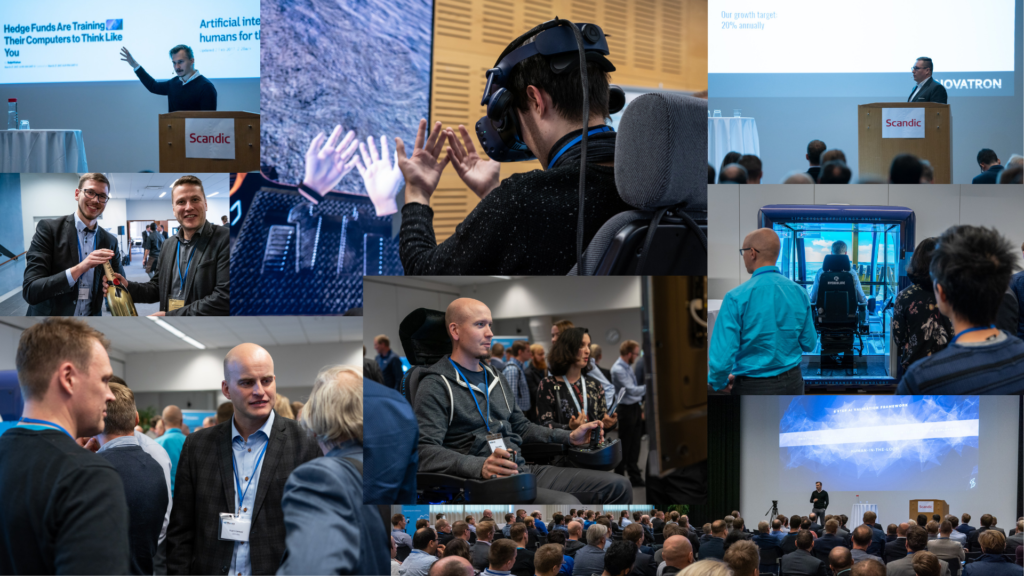 Assortment of images taken at Mevea Seminar, Scandic Helsinki Aviacongress in Finland on October 4, 2018.