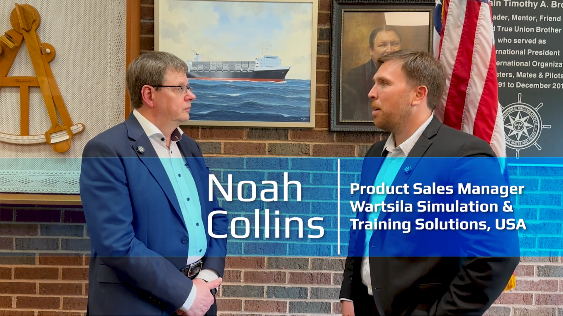 Interview of Mr. Noah Collins, Product Sales Manager, Wartsila Simulation & Training Solutions, USA.