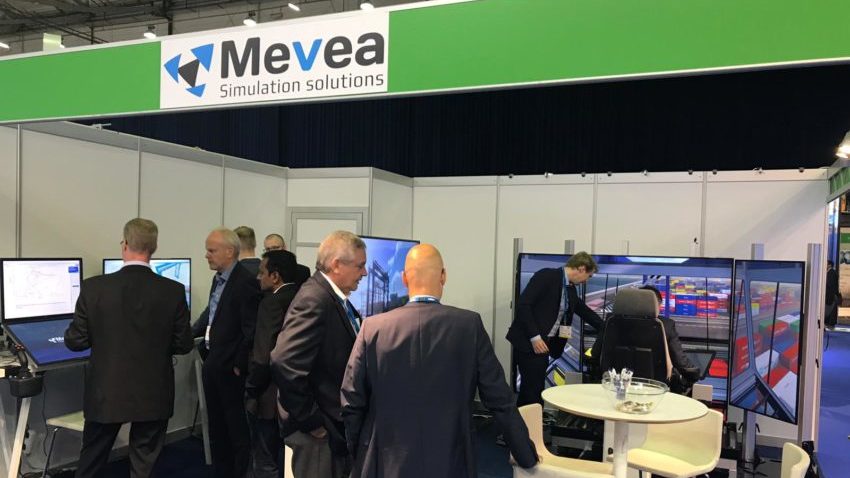 Mevea Next-Generation Port Crane Simulators at TOC Europe 2019.