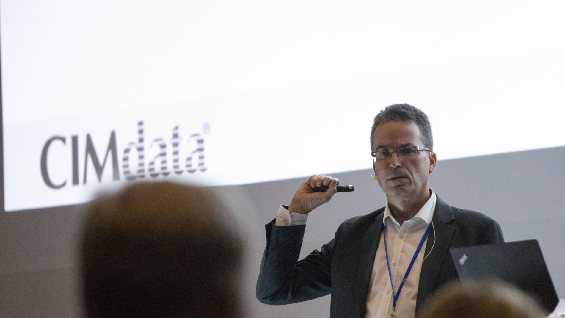 Frank Popielas, CIMdata, giving his presentation.